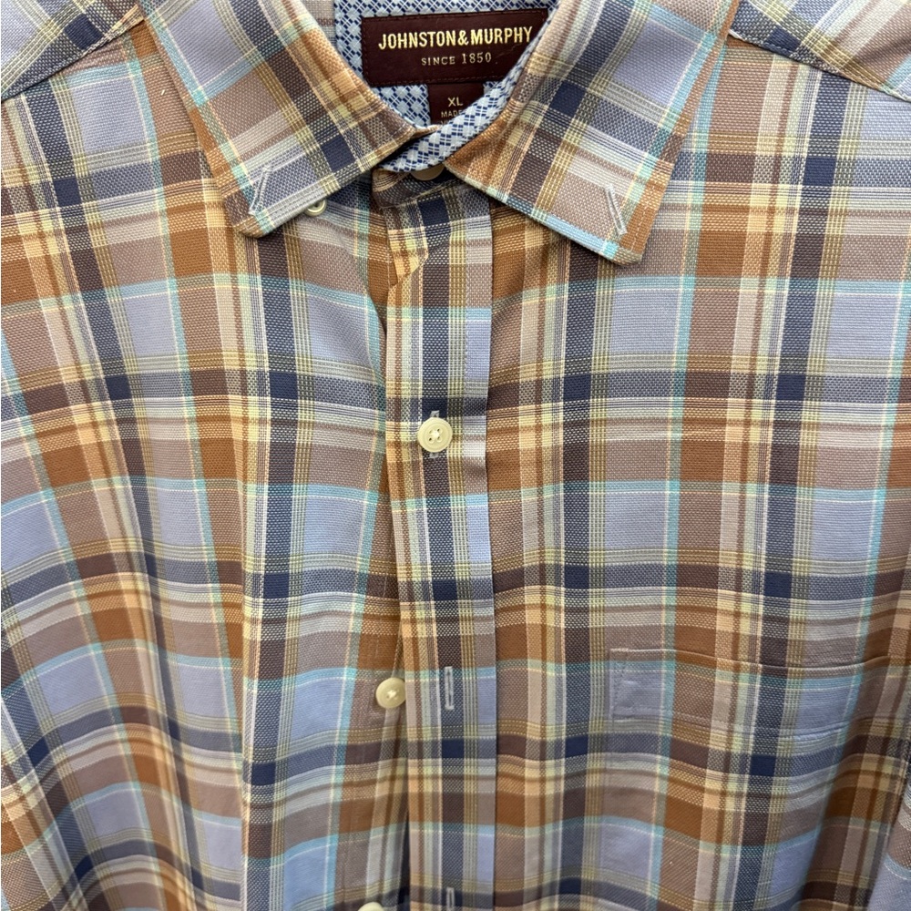 Southern Tide Plaid Button-Down Shirt in Brown, Blue, Tan-10 shirts! See below